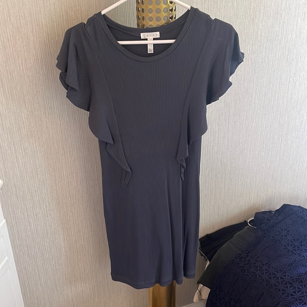 Soft light navy mini dress